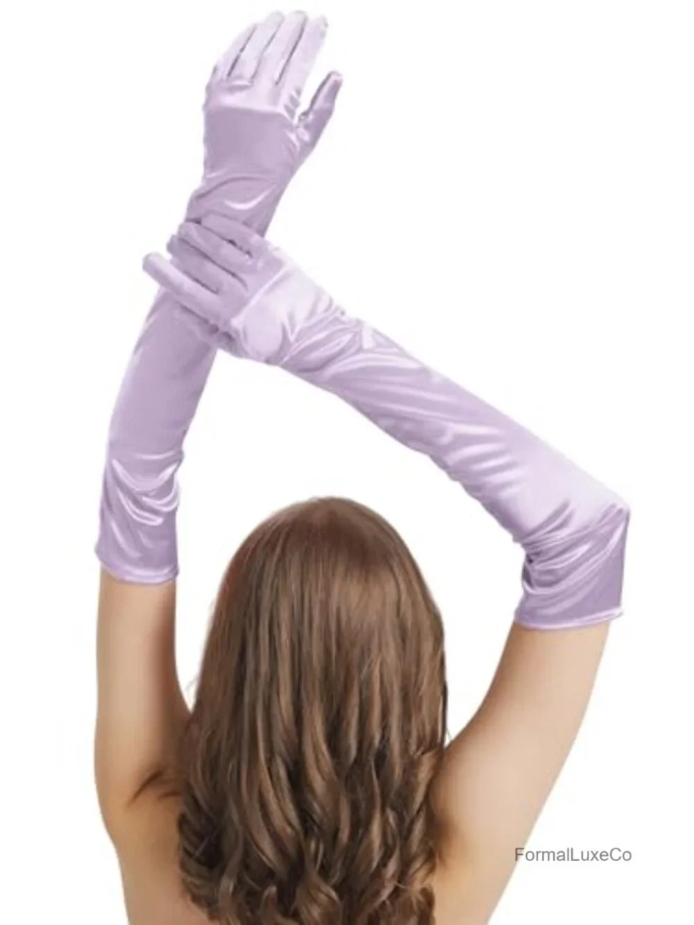Satin Opera Gloves Women Elbow Length Formal Party